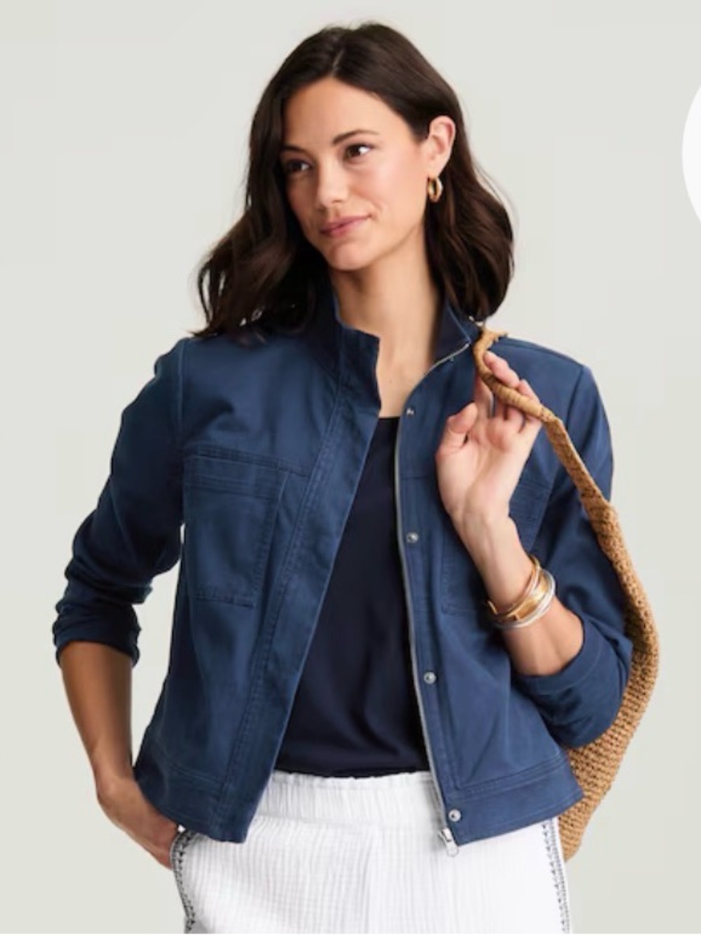 JJill Navy Jacket NWT